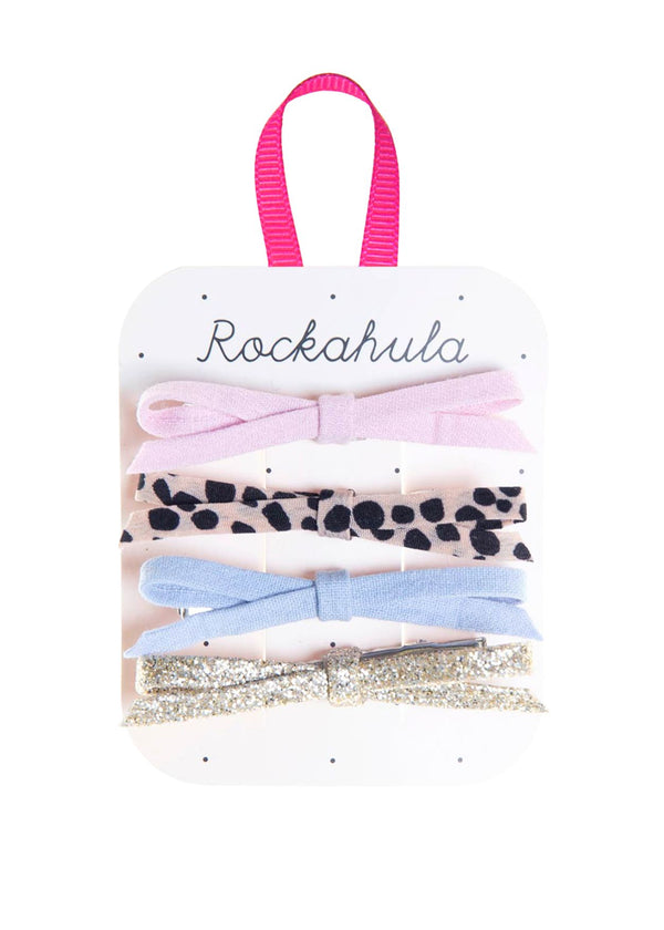 stella cove Luna Leopard Skinny Bow Clips