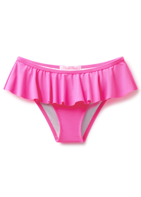 Stella Cove Neon Pink Ruffle Bottom