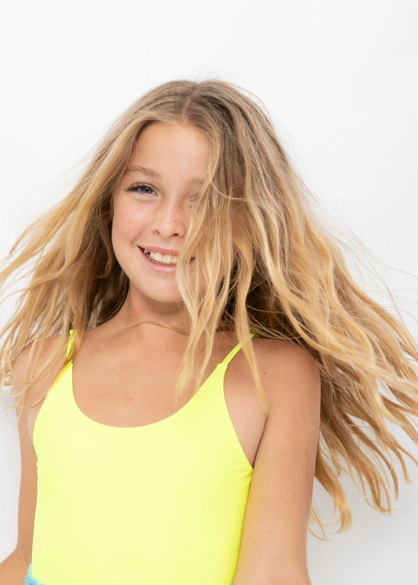 Stella Cove Neon Yellow Swimsuit