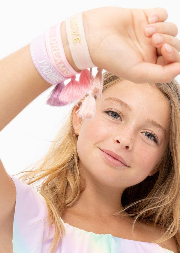 Stella Cove Pink Beach Bracelet For Girls