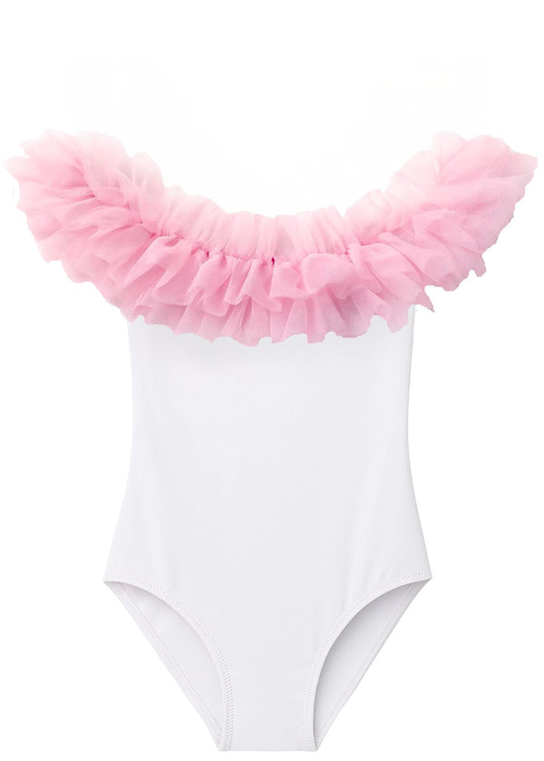 stella cove Pink Cloud White Swimsuit
