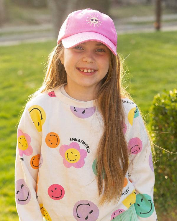 Stella Cove Pink Sun Hat For Girls