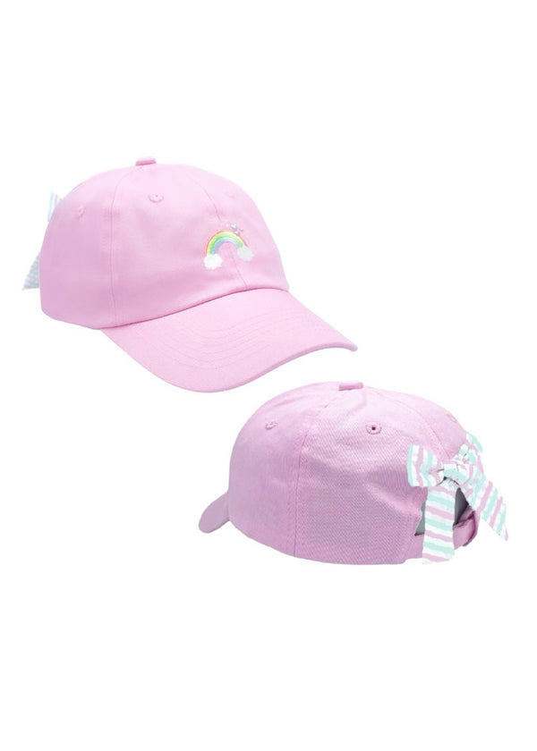 Stella Cove Rainbow Sparkle Bow Cap