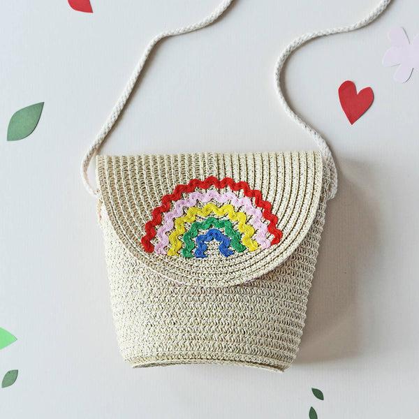 Stella Cove Ric Rac Rainbow Basket Bag