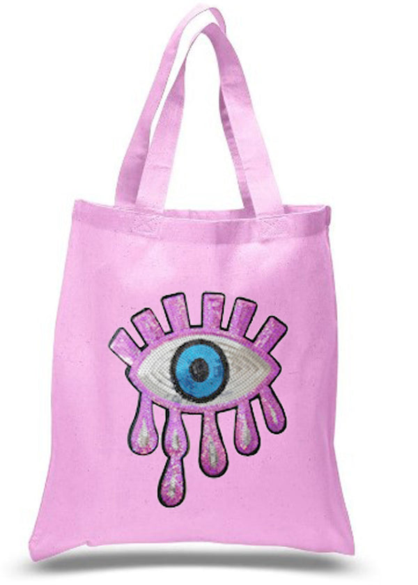 stella cove Sequin Eye Pink Beach Bag