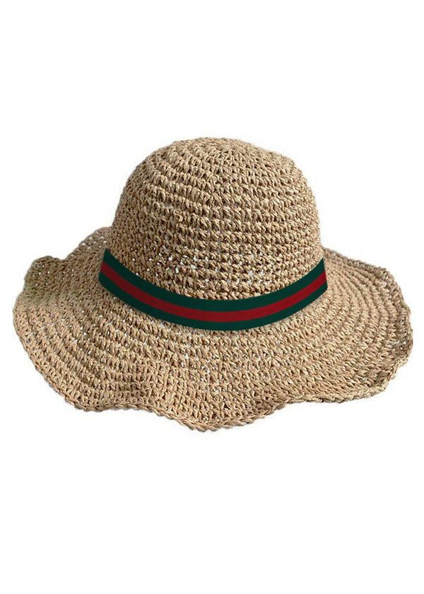 Stella Cove Straw Hat With Stripe