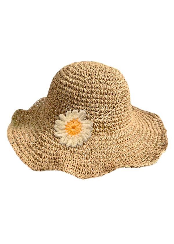 Stella Cove Straw Hat With Sun Flower Crochet