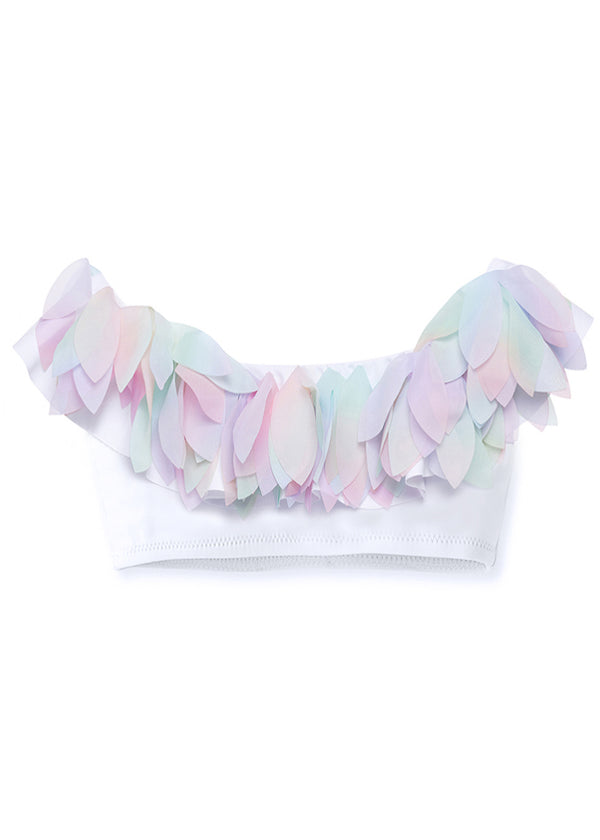 stella cove Unicorn Petal Bikini Top for Girls