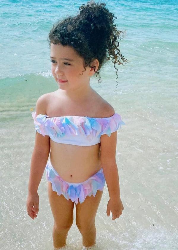 Stella Cove White Bikini With Unicorn Petals