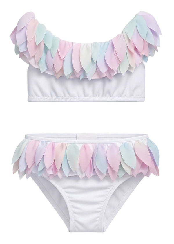 Stella Cove White Bikini With Unicorn Petals