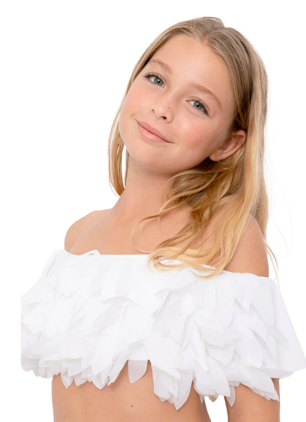 Stella Cove White Bikini With White Petals