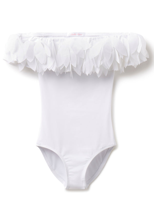 Stella Cove White Swimsuit With Petals