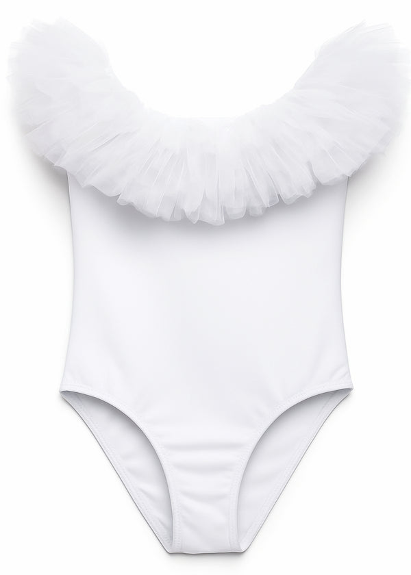 stella cove White Swimsuit with Tulle