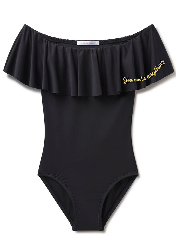 Stella Cove "You Can Be Anything" Black Swimsuit