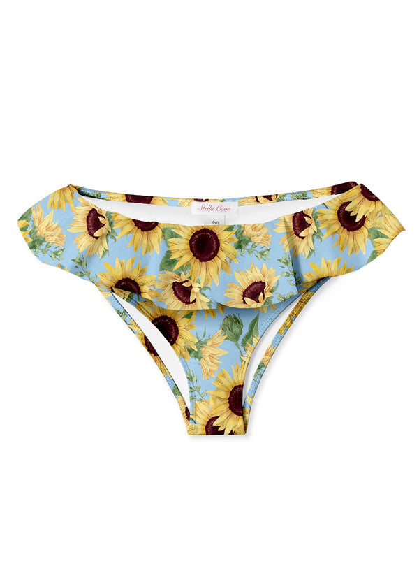 stella cove Sunflower Ruffle Bikini Bottom for Girls