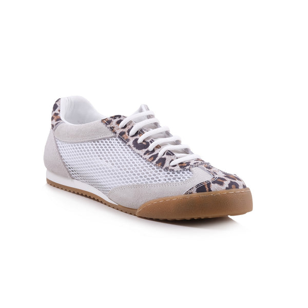 Step Ahead Pesso Meshelle White/Grey/Leopard