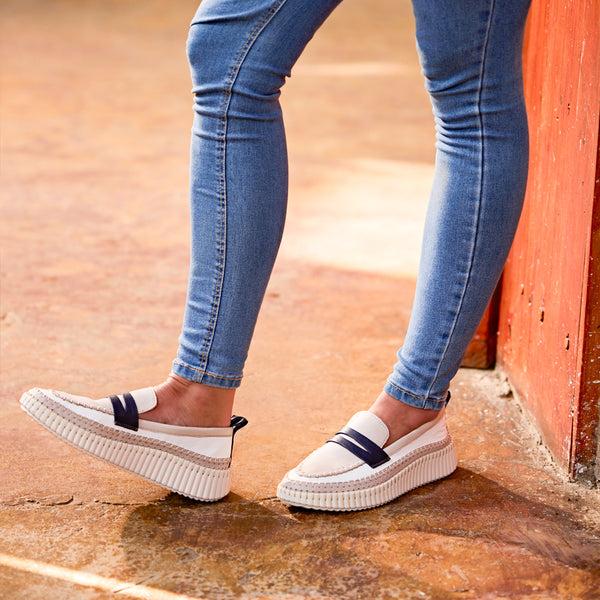 Step Ahead Pesso Mocking White/Navy