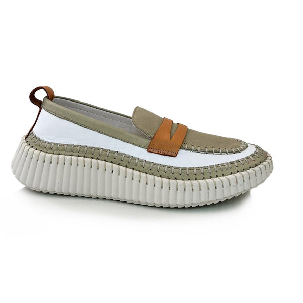 step ahead Pesso Mocking White/Sage