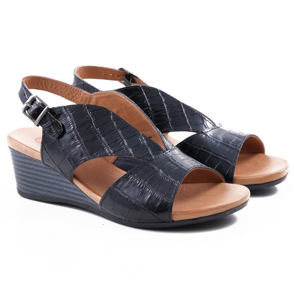 Step Ahead Pesso Norway Black Croco