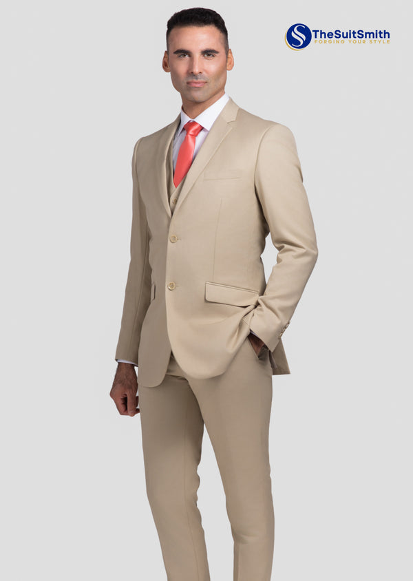 Step N Style 3 Piece Suit (Beige)