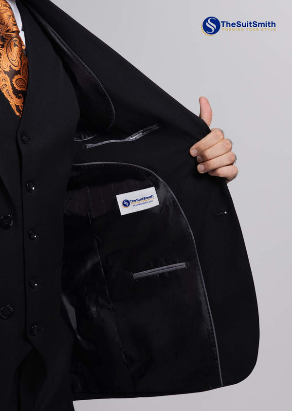 Step N Style 3 Piece Suit (Black)