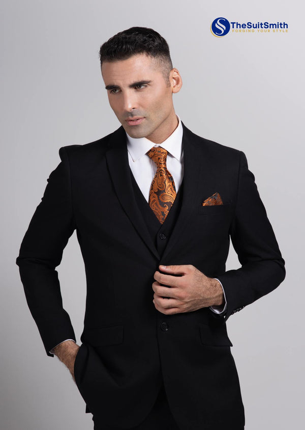 step n style 3 Piece Suit (Black)