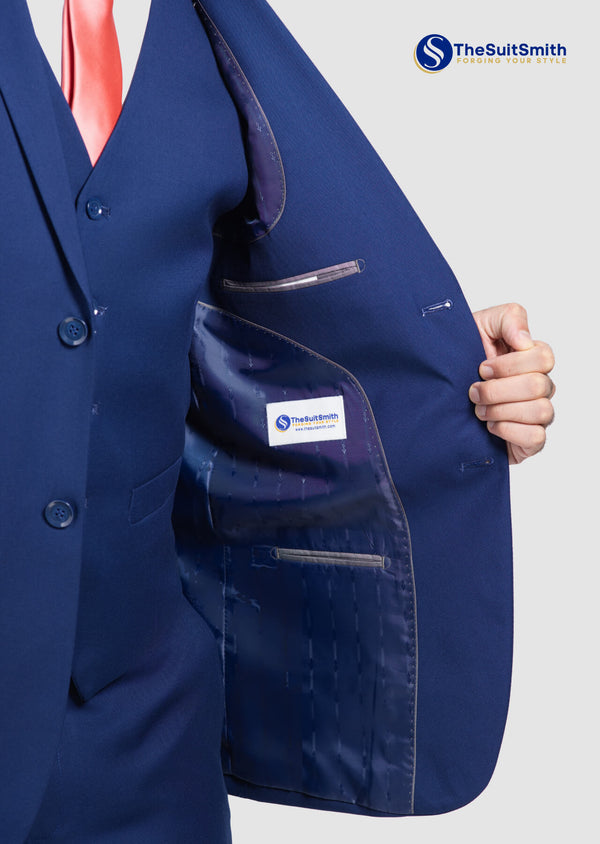 step N Style 3 Piece Suit (Indigo Blue)