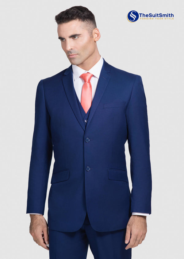 step n style 3 Piece Suit (Indigo Blue)