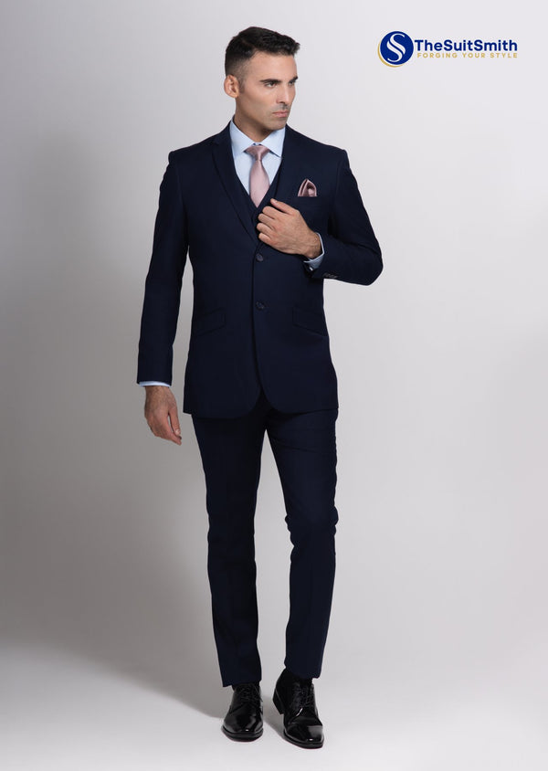 Step N Style 3 Piece Suit (Navy Blue)