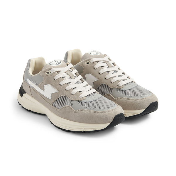 Stepney Workers Club AMIEL S-STRIKE SUEDE MIX LIGHT GREY