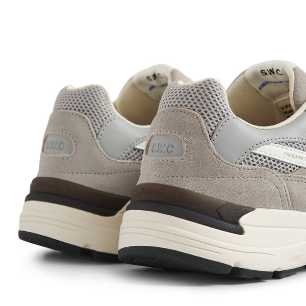Stepney Workers Club AMIEL S-STRIKE SUEDE MIX LIGHT GREY