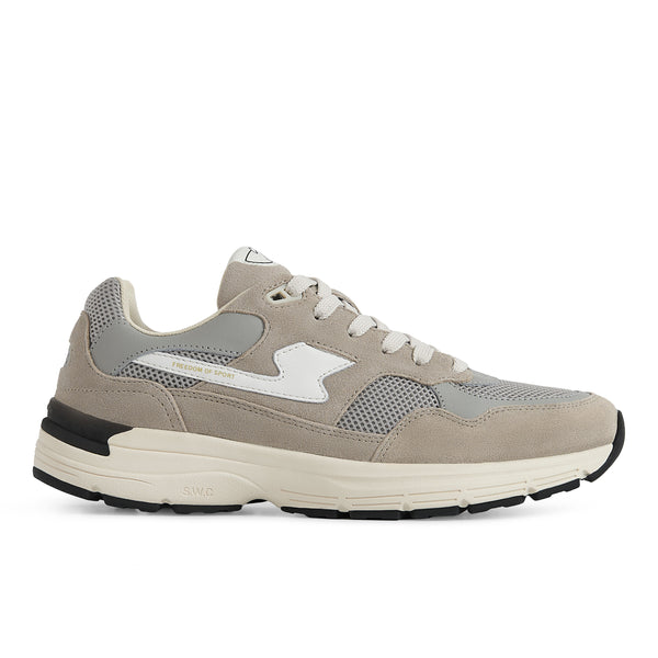 stepney workers club AMIEL S-STRIKE SUEDE MIX LIGHT GREY