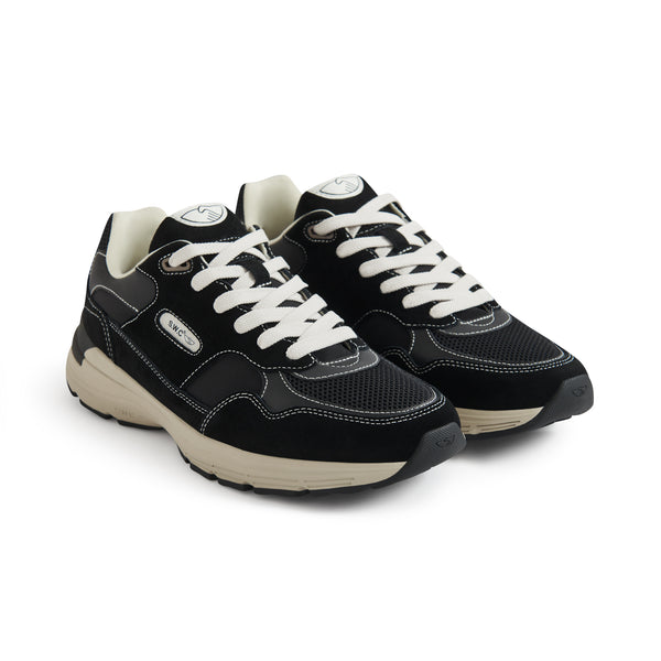 Stepney Workers Club AMIEL SUEDE MIX BLACK *ONLINE EXCLUSIVE*