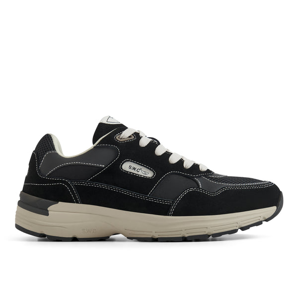 stepney workers club AMIEL SUEDE MIX BLACK *ONLINE EXCLUSIVE*