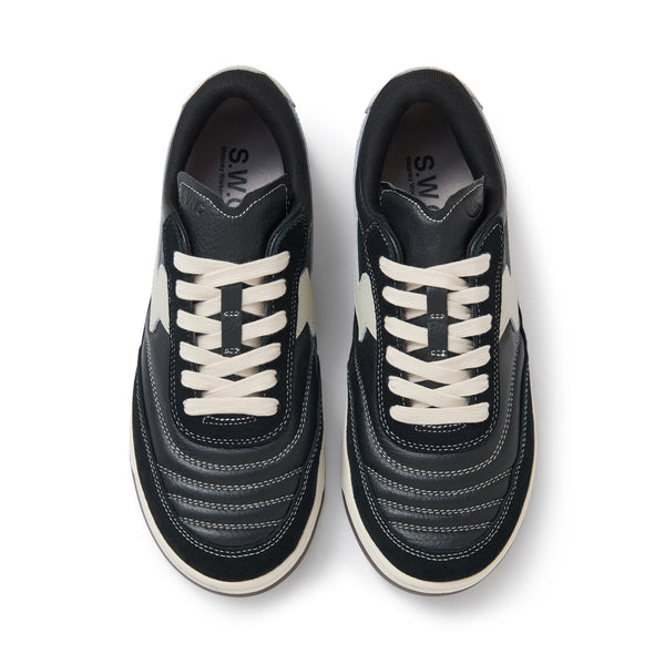 Stepney Workers Club CASSON S-STRIKE LEATHER SUEDE BLACK