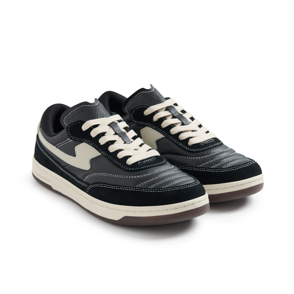 Stepney Workers Club CASSON S-STRIKE LEATHER SUEDE BLACK