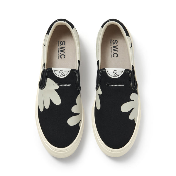 Stepney Workers Club LISTER CUP SHROOMHANDS CANVAS BLACK-WHITE