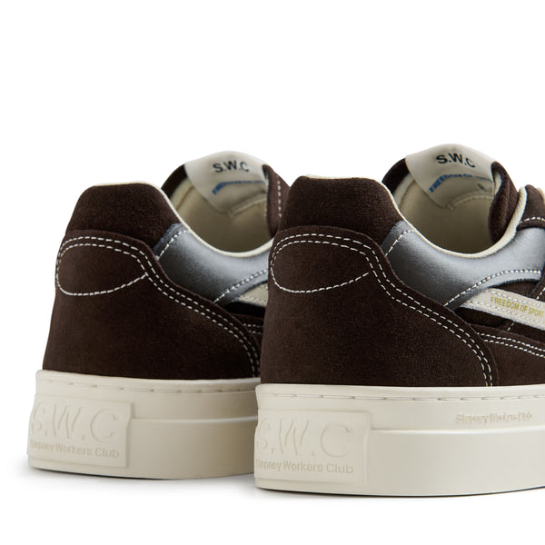 Stepney Workers Club PEARL II S-STRIKE SUEDE DK BROWN