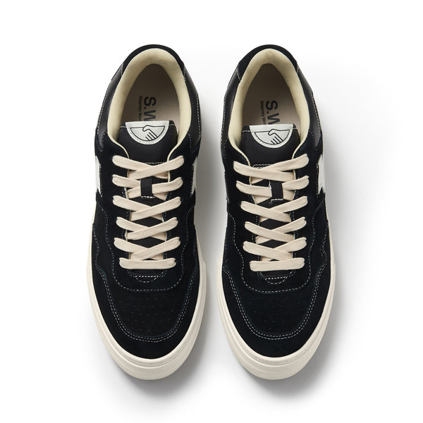Stepney Workers Club PEARL S-STRIKE SUEDE BLACK-WHITE