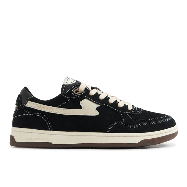 stepney workers club PRO-CUP 01 S-STRIKE SUEDE BLACK-WHITE