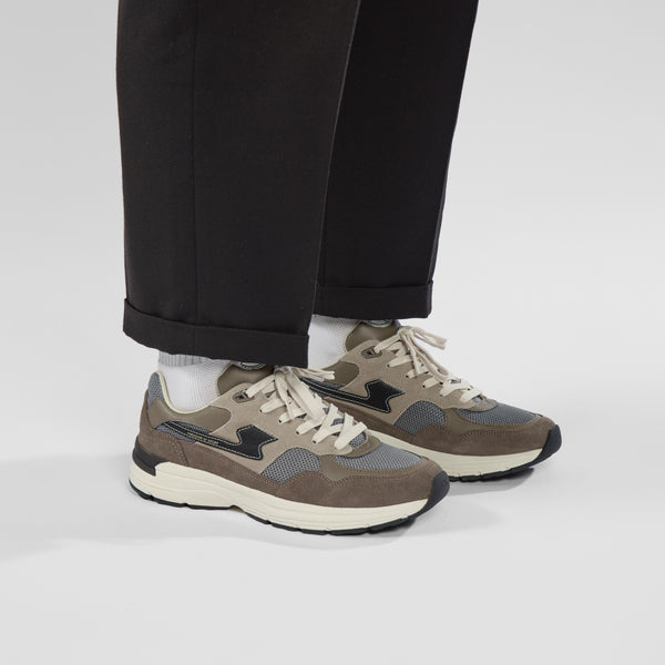 Stepney Workers Club AMIEL S-STRIKE SUEDE MIX GREY