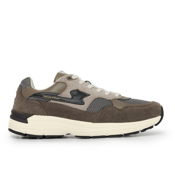 stepney workers club AMIEL S-STRIKE SUEDE MIX GREY