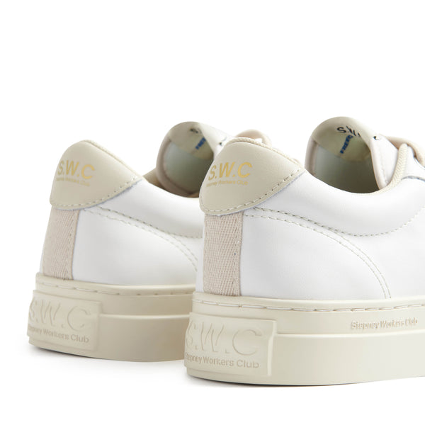 Stepney Workers Club DELLOW 02 CUP LEATHER WHITE