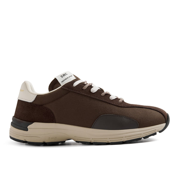 stepney workers club LEGION SUEDE TWILL DK BROWN