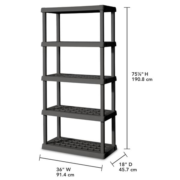 Sterilite 0155 – 5 Shelf Unit