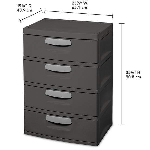 Sterilite 0174 – 4 Drawer Unit