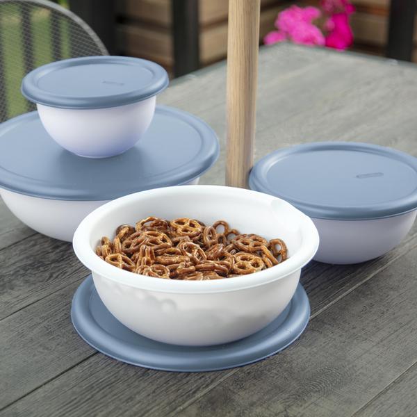 Sterilite 0747 – 8 Piece Covered Bowl Set