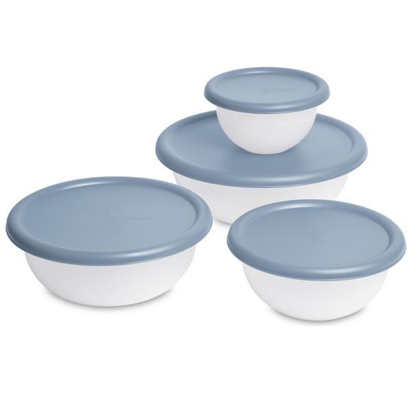 sterilite 0747 – 8 Piece Covered Bowl Set