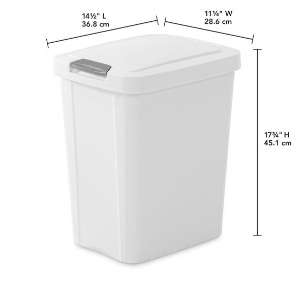 Sterilite 1043 – 7.5 Gal. TouchTop™ Wastebasket