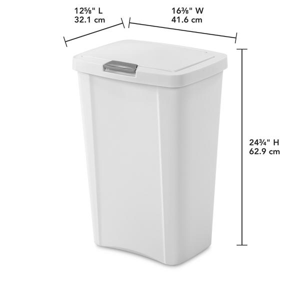 Sterilite 1045 – 13 Gal. TouchTop™ Wastebasket